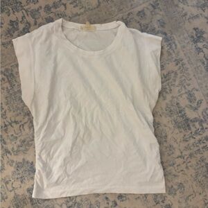 Madewell White cinched Top